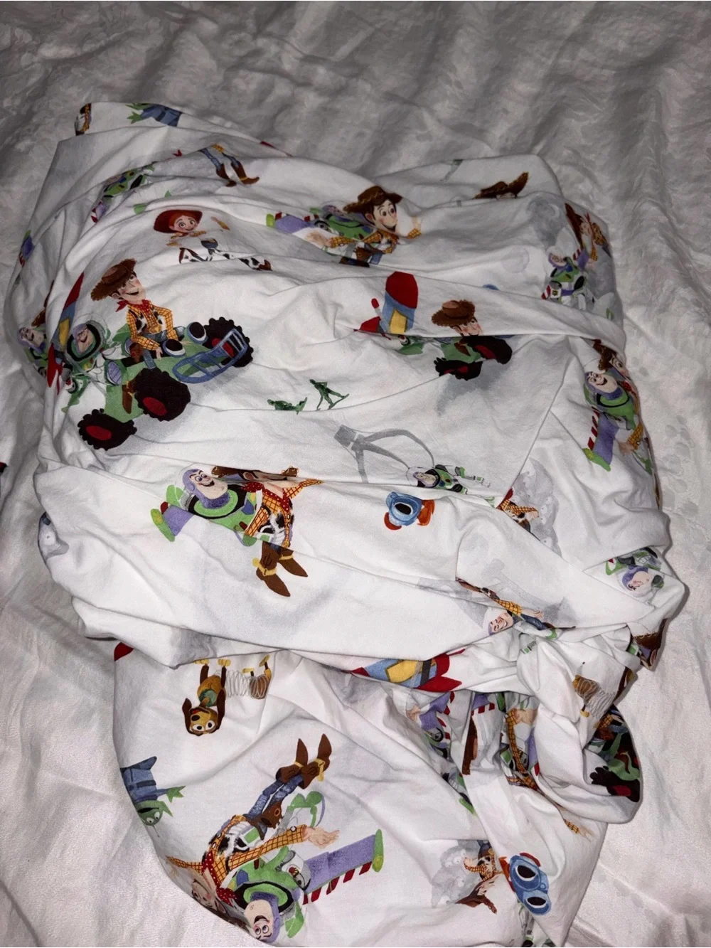 Pottery Barn Kids Toy Story Full Sheet Set Organic Cotton Excellent Condition